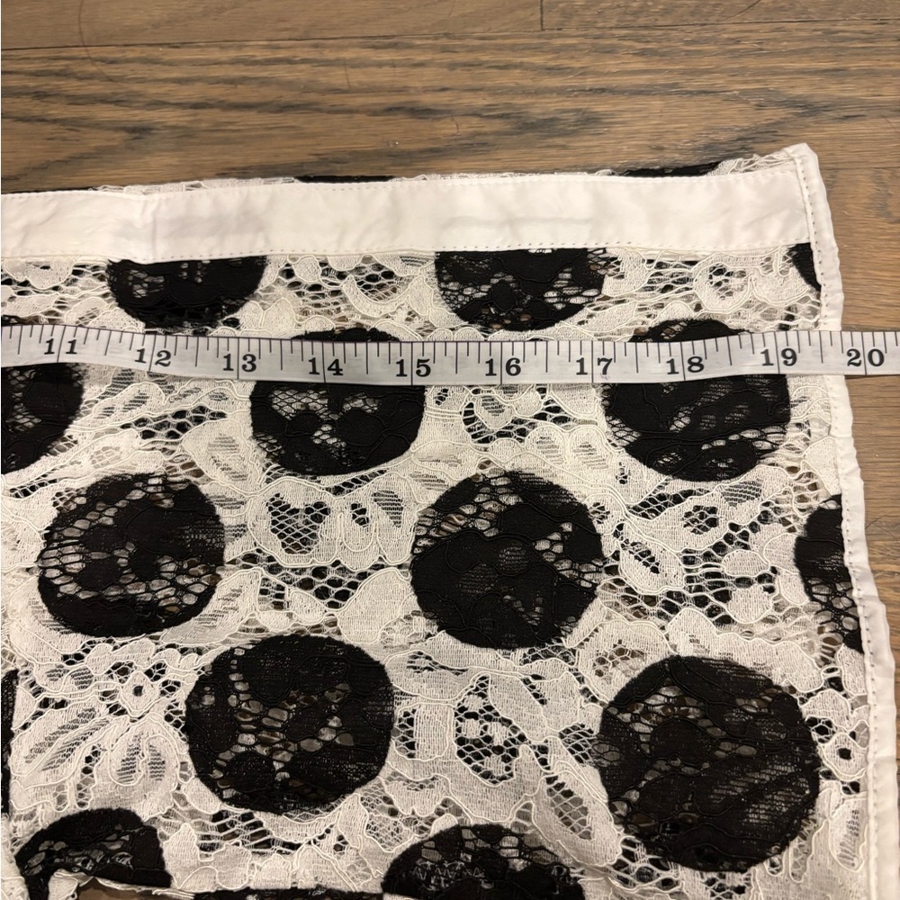 Zara White and Black Lace Detail Dress. Medium. NWT! - Picture 6 of 7